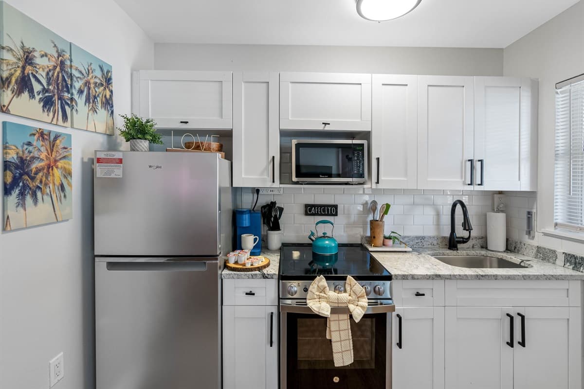 This culinary haven caters to your every need with a functional space that exceeds expectations.