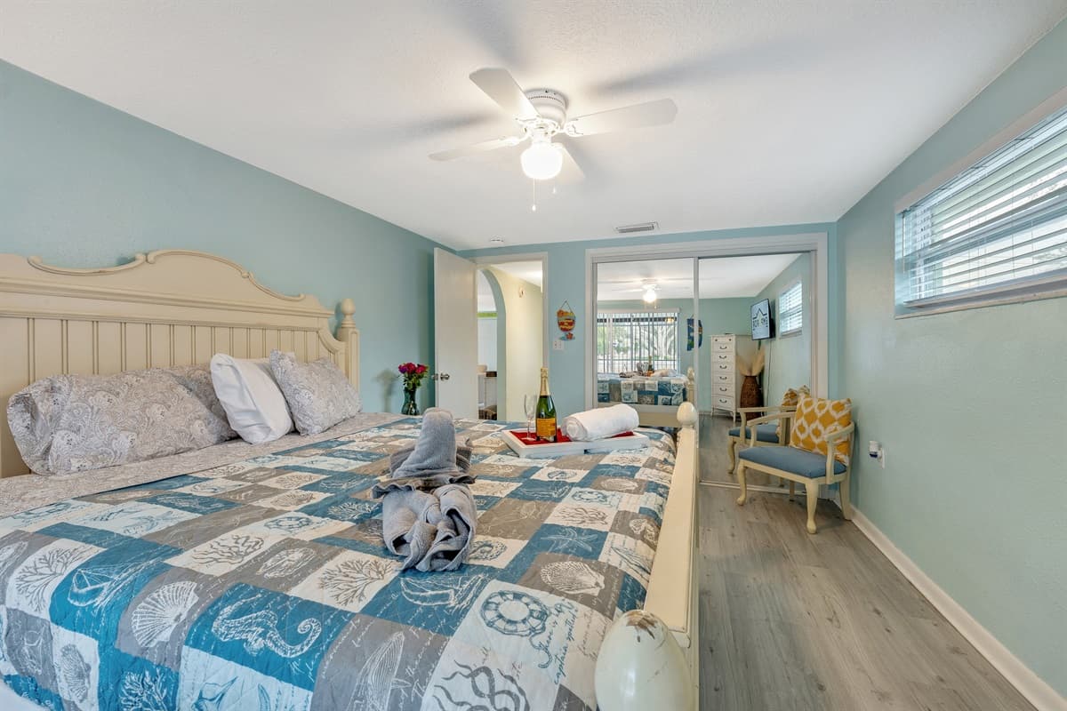 The blend of style and practicality ensures that your stay is not just comfortable but also seamlessly organized.