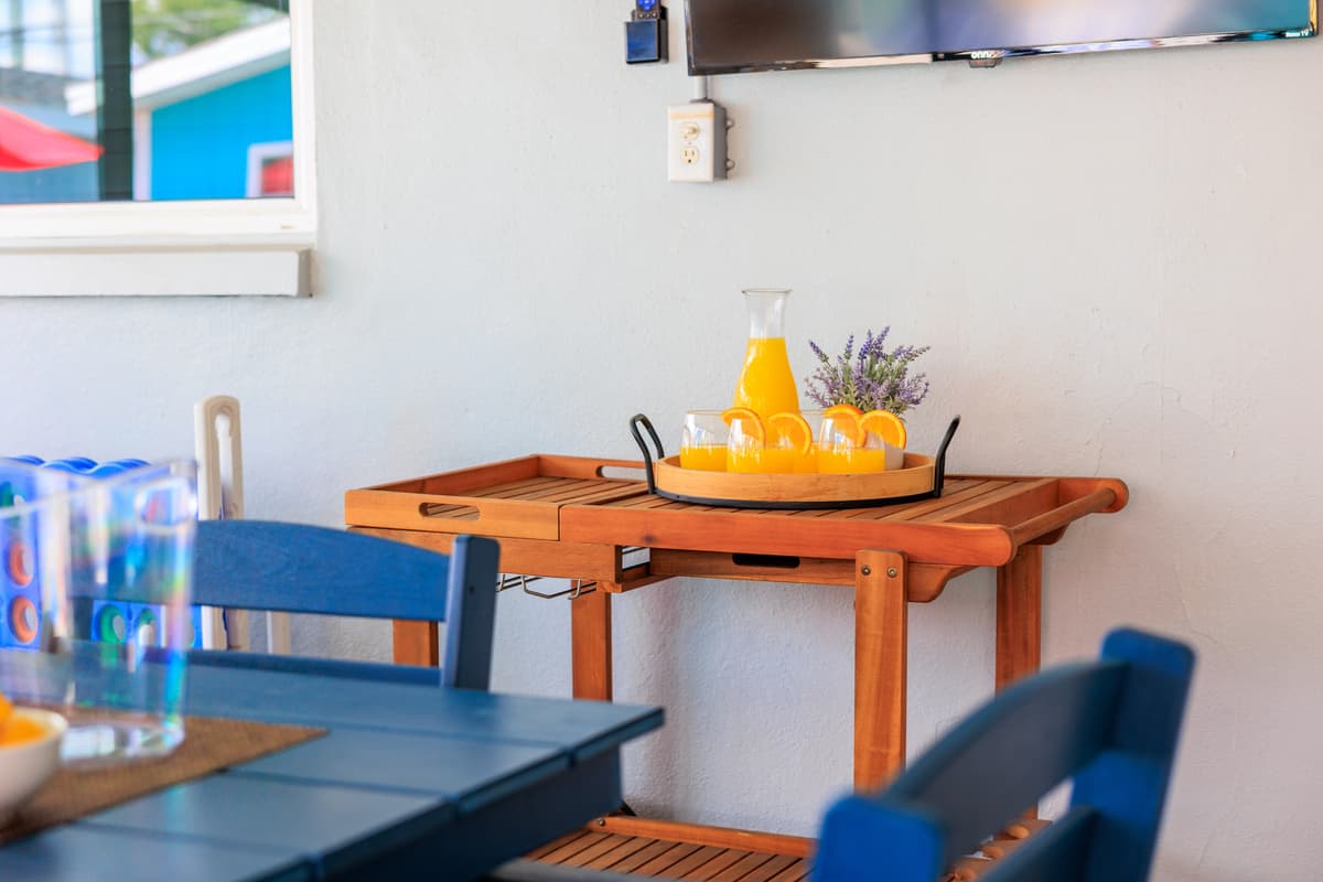 Patio at Flamingo Palms.