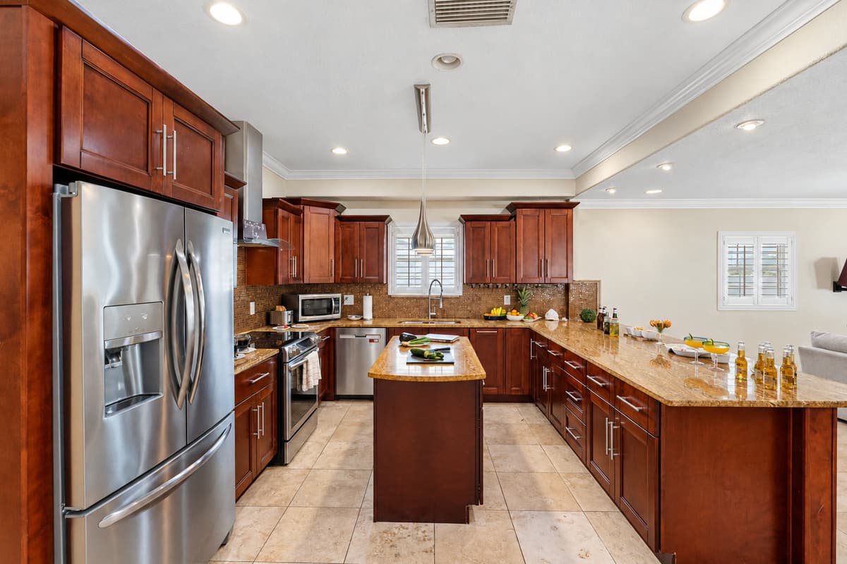 You'll find an assortment of cookware, pots and pans, utensils, baking sheets, and all the kitchen essentials needed to whip up your favorite meals with ease.