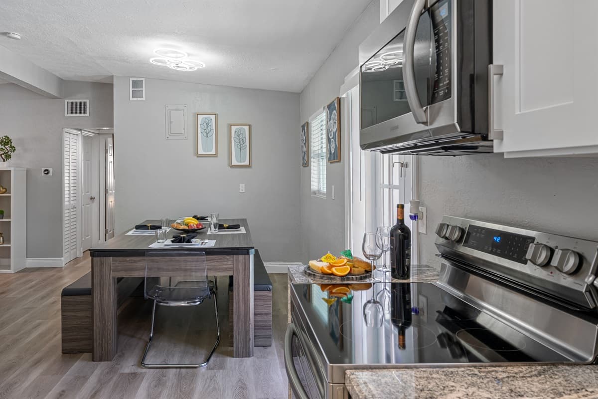 This stunning kitchen boasts a timeless and sophisticated design.