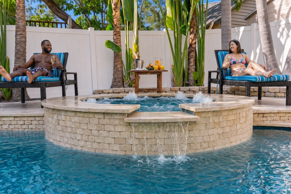 Unwind in the attached spa, the perfect place to relax after a day at the beach or exploring nearby attractions.