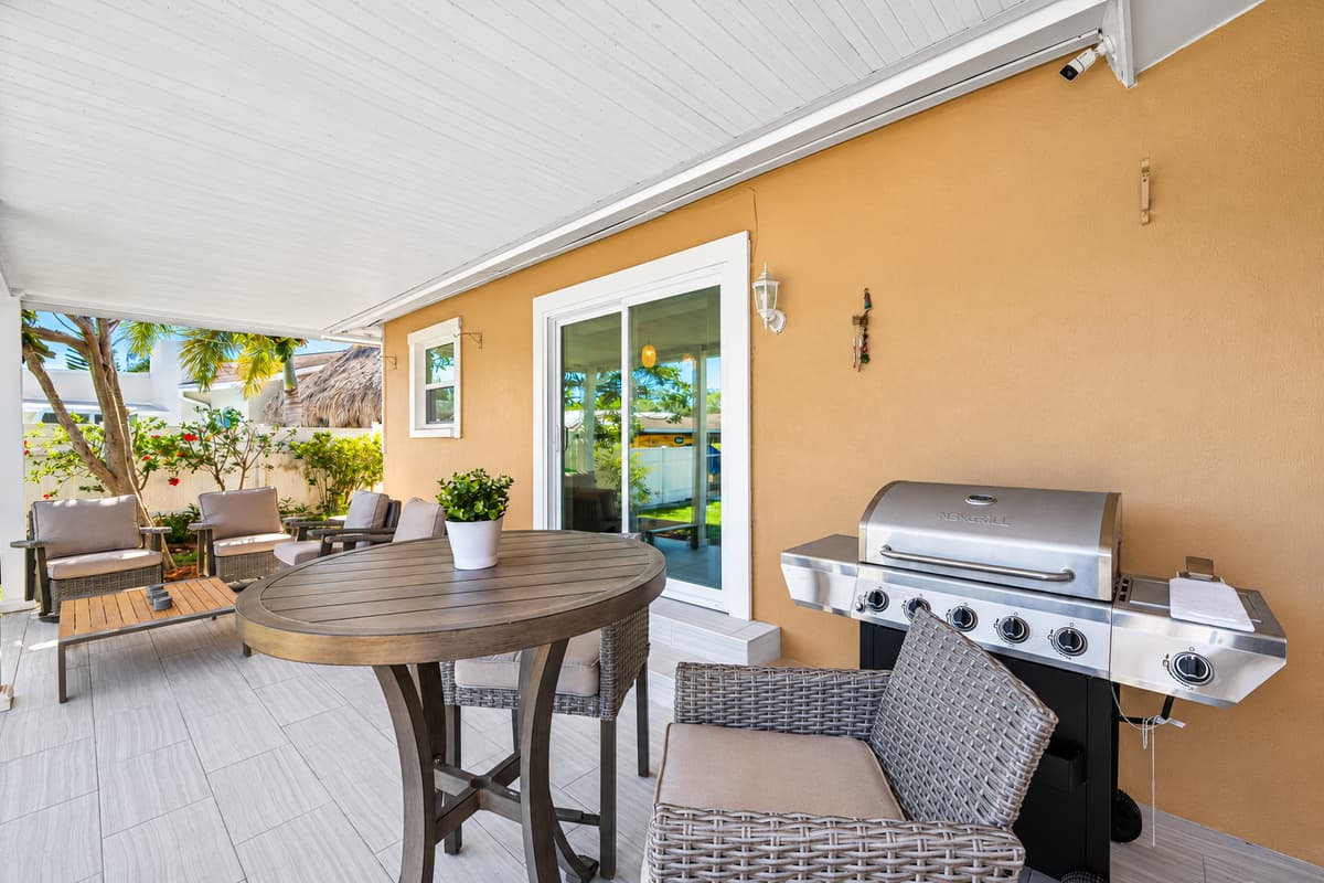 We have a great seating area where you can hang out while others are swimming! Have a great time grilling steaks and sharing stories with family and friends! Send us an inquiry now!