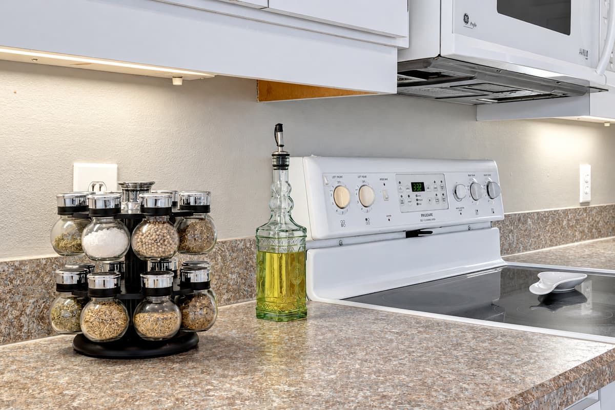 Prepare to be amazed by the complete set of kitchen utensils at your disposal.