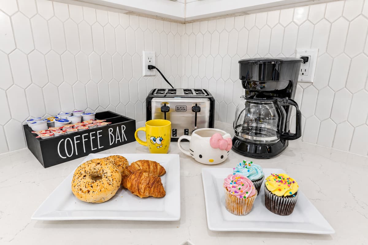 Coffee bar setup—perfect for starting your day right.
