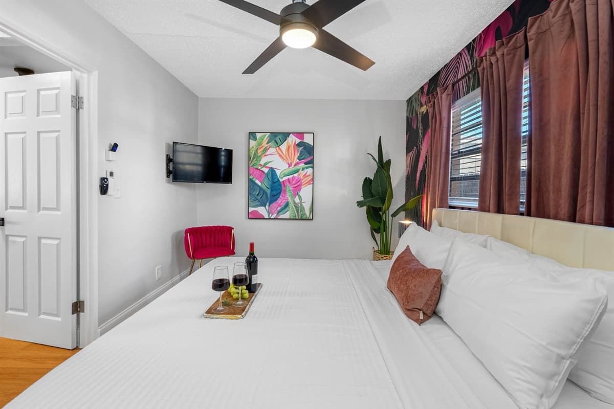 Surrender to the allure of seaside dreams in the themed bedroom at Seaside Serenity!