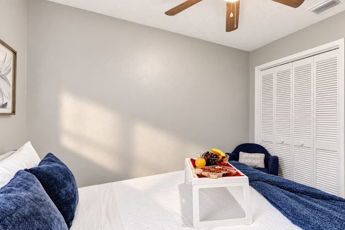 Drift into a world of comfort and charm as you unwind in this cozy retreat.