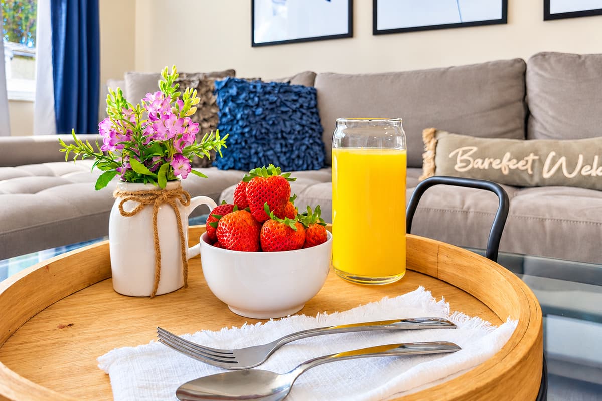 Start your mornings with fresh coffee and breakfast in this welcoming vacation home.