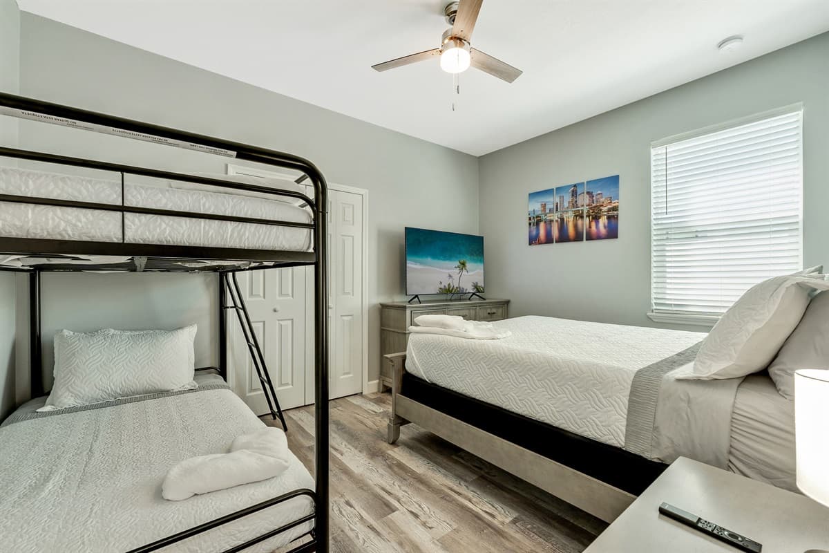 Soft lighting casts a warm glow over the room, creating an ambiance of serenity and tranquility that envelops you from the moment you enter.