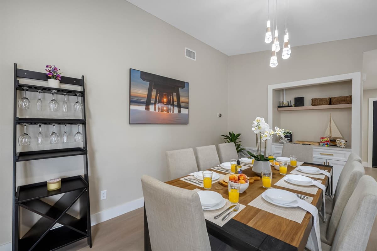 Soft lighting and elegant finishes set the tone for relaxed evenings and good conversation.
