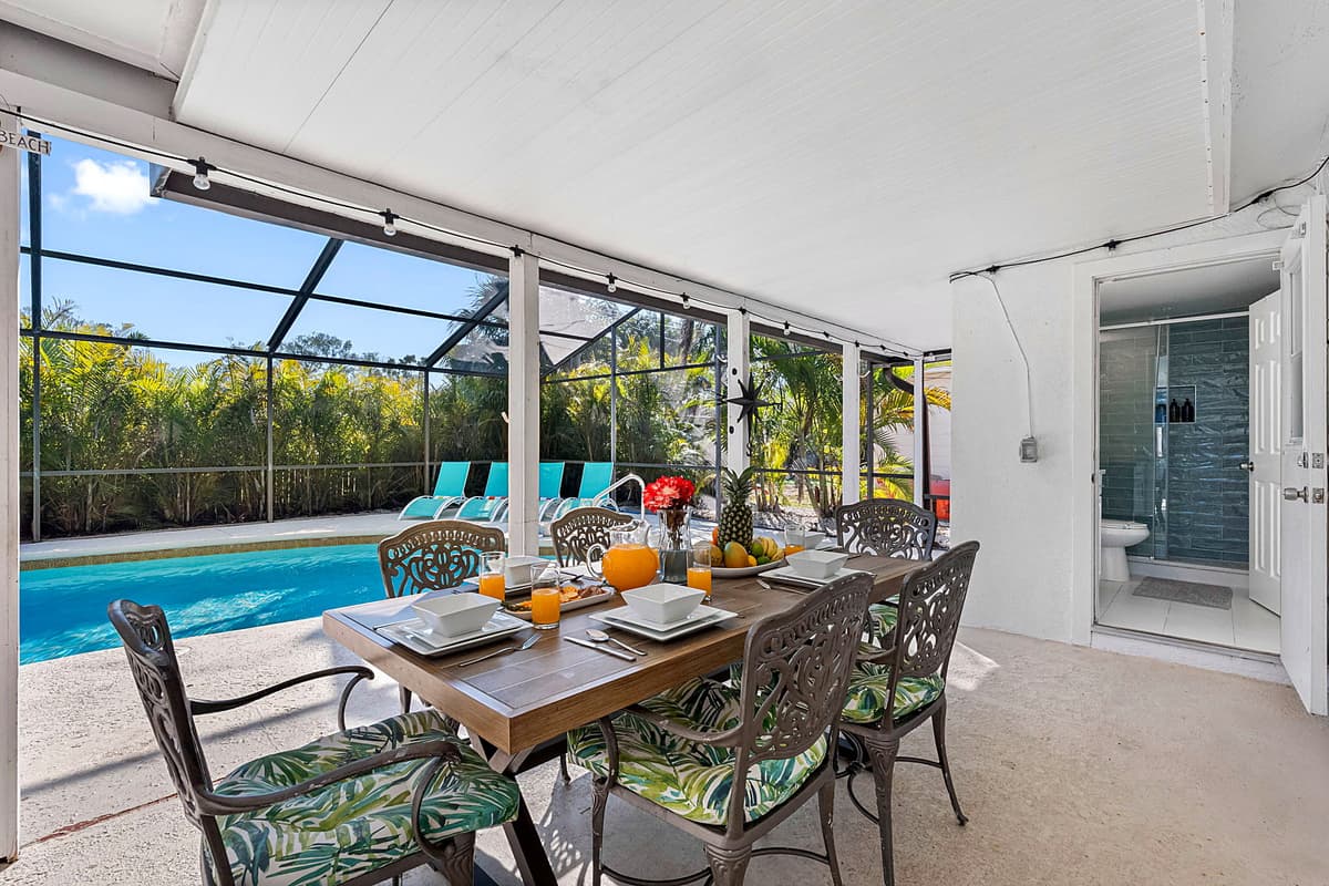 The poolside ambiance adds to the charm, making breakfast under the morning sun or a candlelit dinner under the stars truly special.