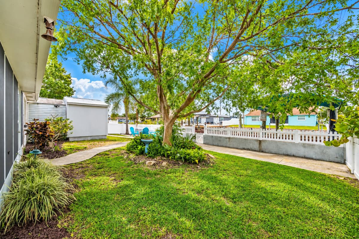 Never worry about your kids playing in this stunning fully fenced backyard! Let them have the best time running around the property. Send us a message if you have any questions!