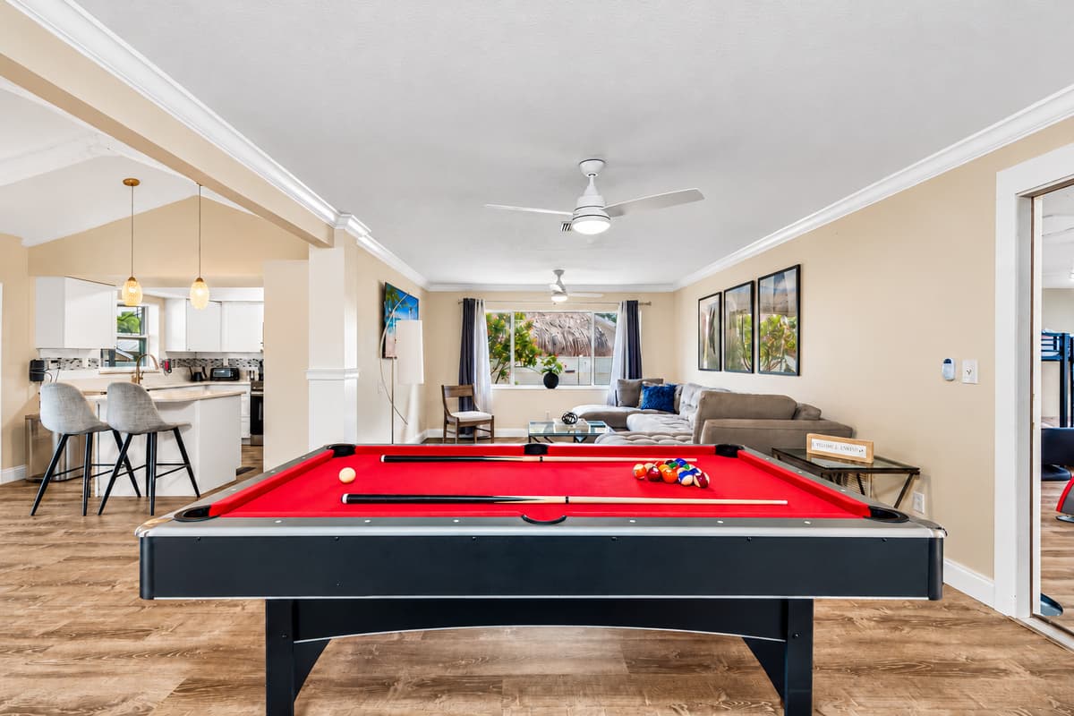 Have an amazing time playing competitive games after a dip in the pool. Kids and kids at heart will never feel bored when you stay in this stunning property. Book now!