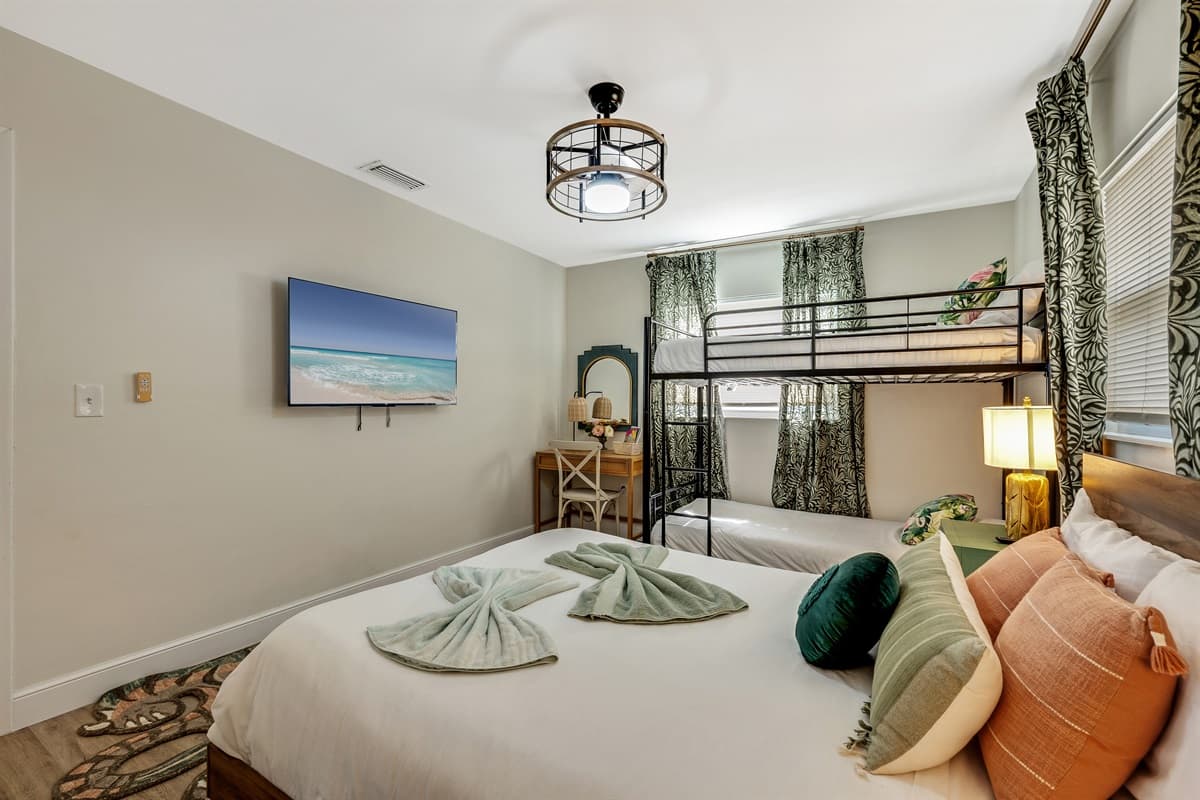 A versatile haven designed to cater to diverse sleeping arrangements and accommodate various needs with style and comfort.