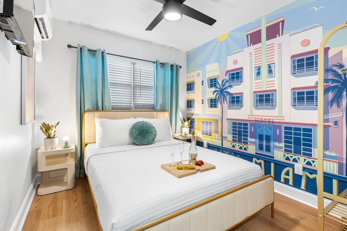 This bedroom offers everything you need for a restful and rejuvenating stay.