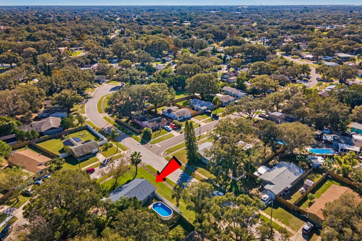 Aerial view if our safe and beautiful neighborhood. Enjoy the view outside showcasing lovely properties in the area. Do you like this property? Don't hesitate and send us an inquiry as soon as possible!