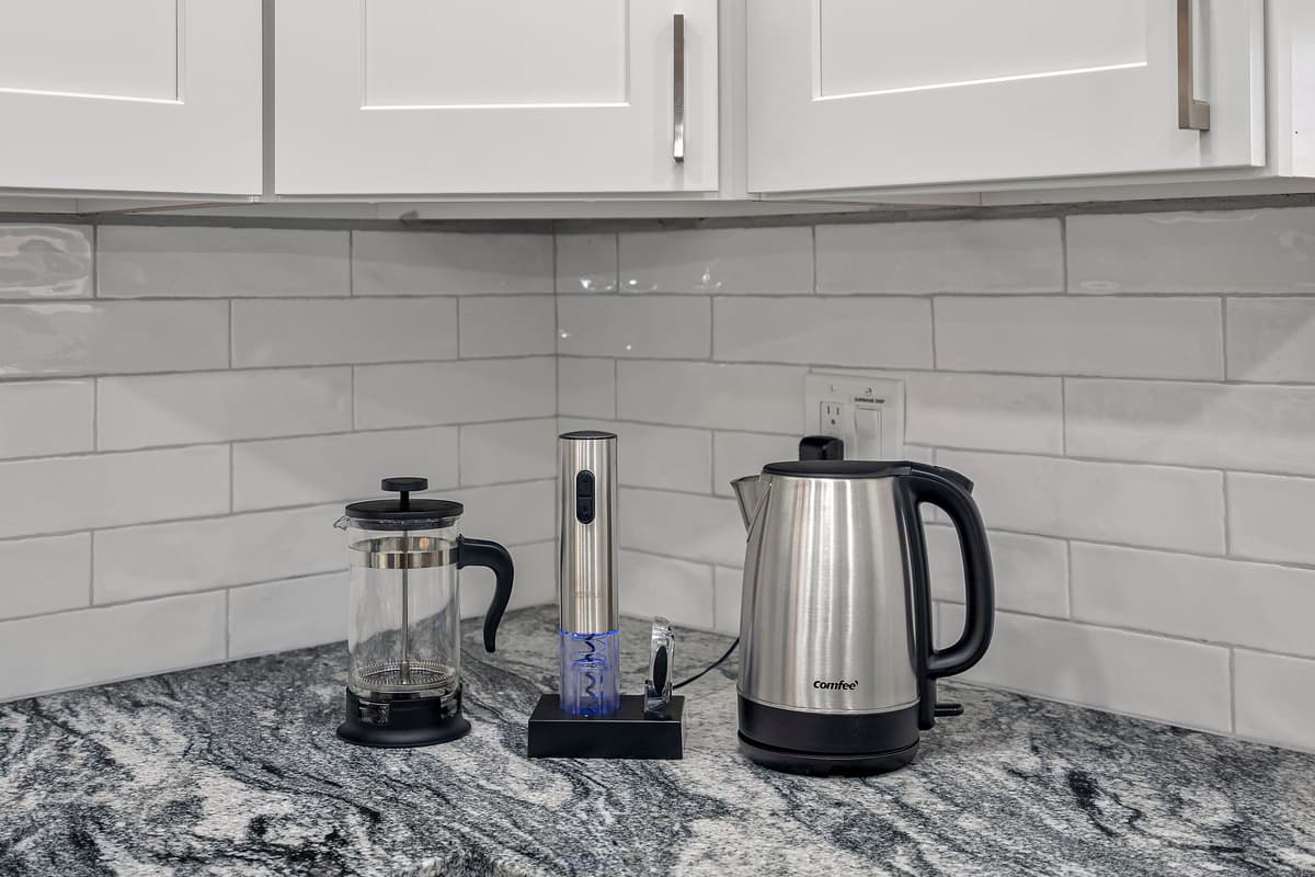 Whether a coffee or tea lover, you don't have to worry because we got you covered! We wanted to make sure you have everything you'll need during your stay with us! 
