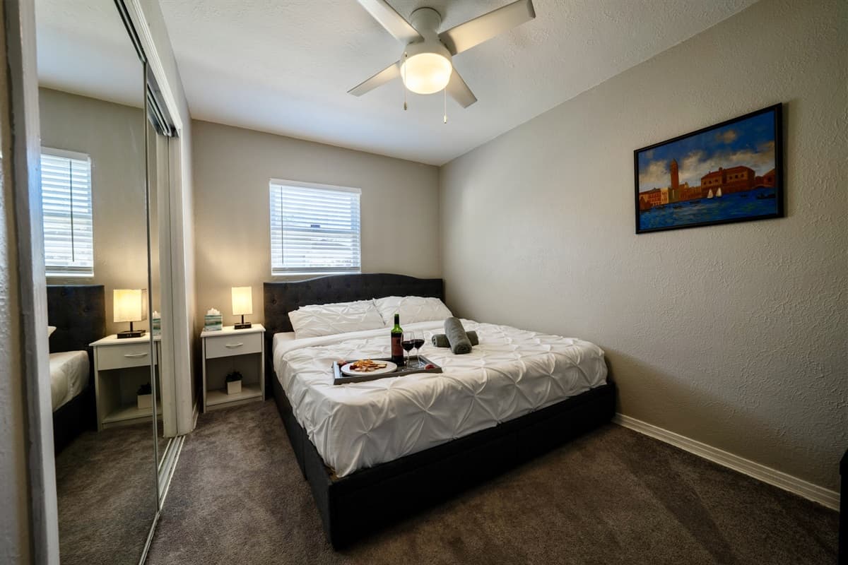 Whether you're here for a restful night or an extended stay, our queen-size bed is ready to provide you with a comfortable and restorative experience.