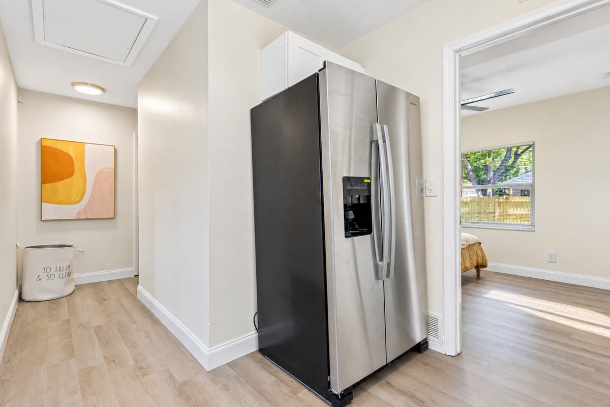 Never worry about the stocks you brought for the entire stay! Our fridge has enough space