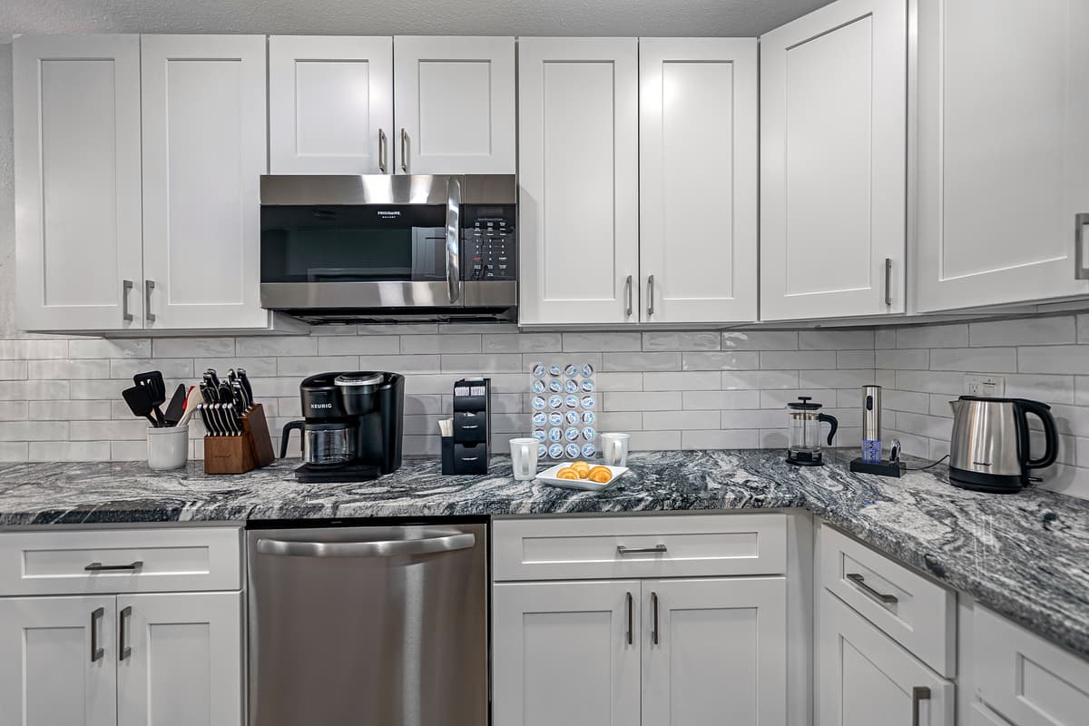 Have no hassle preparing great meals for the entire group during your stay! Our modern kitchen has every equipment you'd need to make it perfect! Send us an inquiry now!