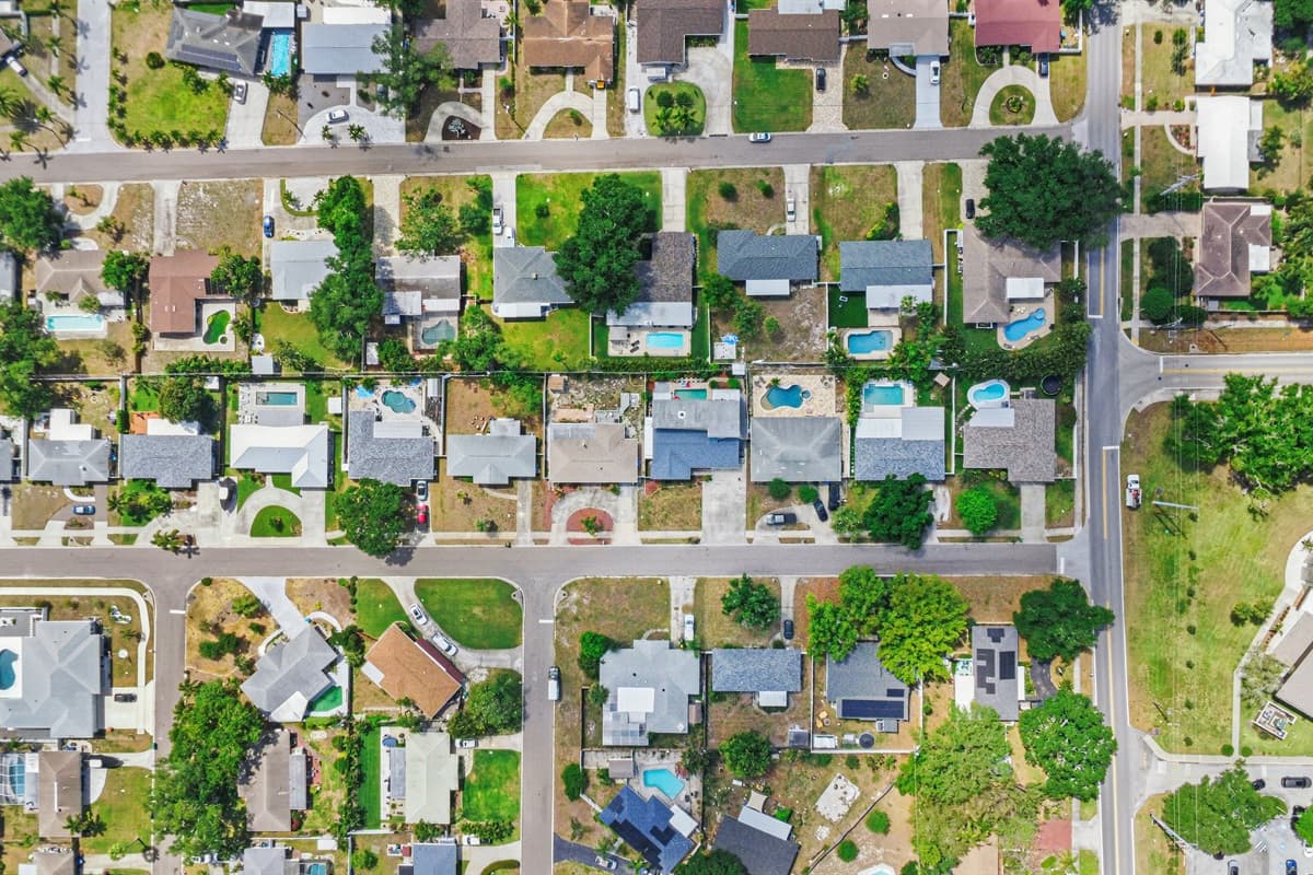 Aerial View of the Neighborhood