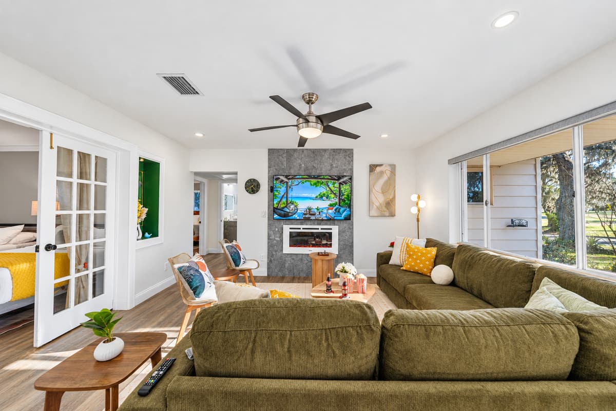 Sink into the spacious sectional sofa and enjoy a beautifully styled living room designed for comfort, connection, and effortless relaxation.
