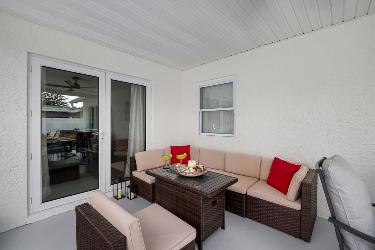 *The outdoor gas fire pit table requires a propane tank. A propane tank is not provided as part of the property's amenities. If you wish to use the gas fire pit during your stay, you are welcome to purchase or exchange a propane tank locally.