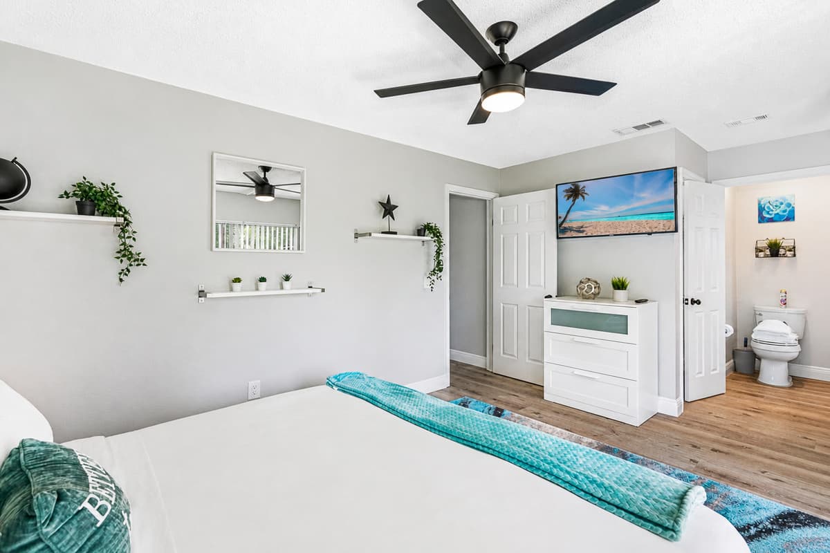 Cook your favorite meals in our amazing fully equipped kitchen! Never worry about the kids swimming in our gorgeous heated pool because you could check on them from the kitchen while you are cooking. Send us an inquiry now!