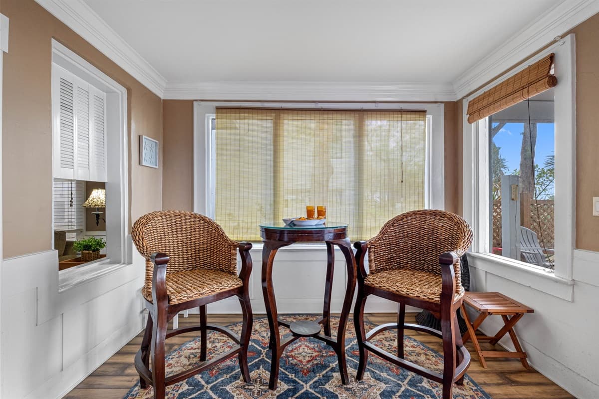 This space is a welcoming haven where comfort meets timeless elegance.