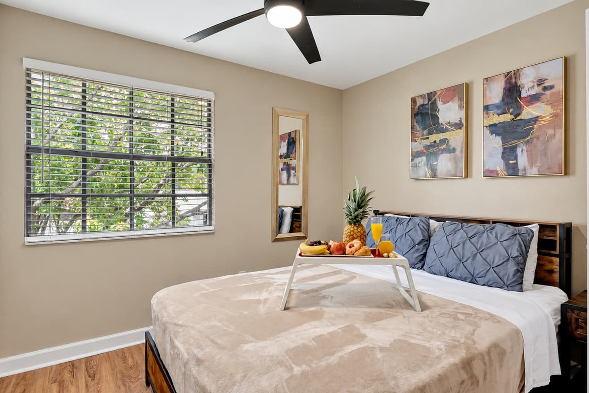 This bedroom is your invitation to unwind, recharge, and experience the ultimate relaxation.