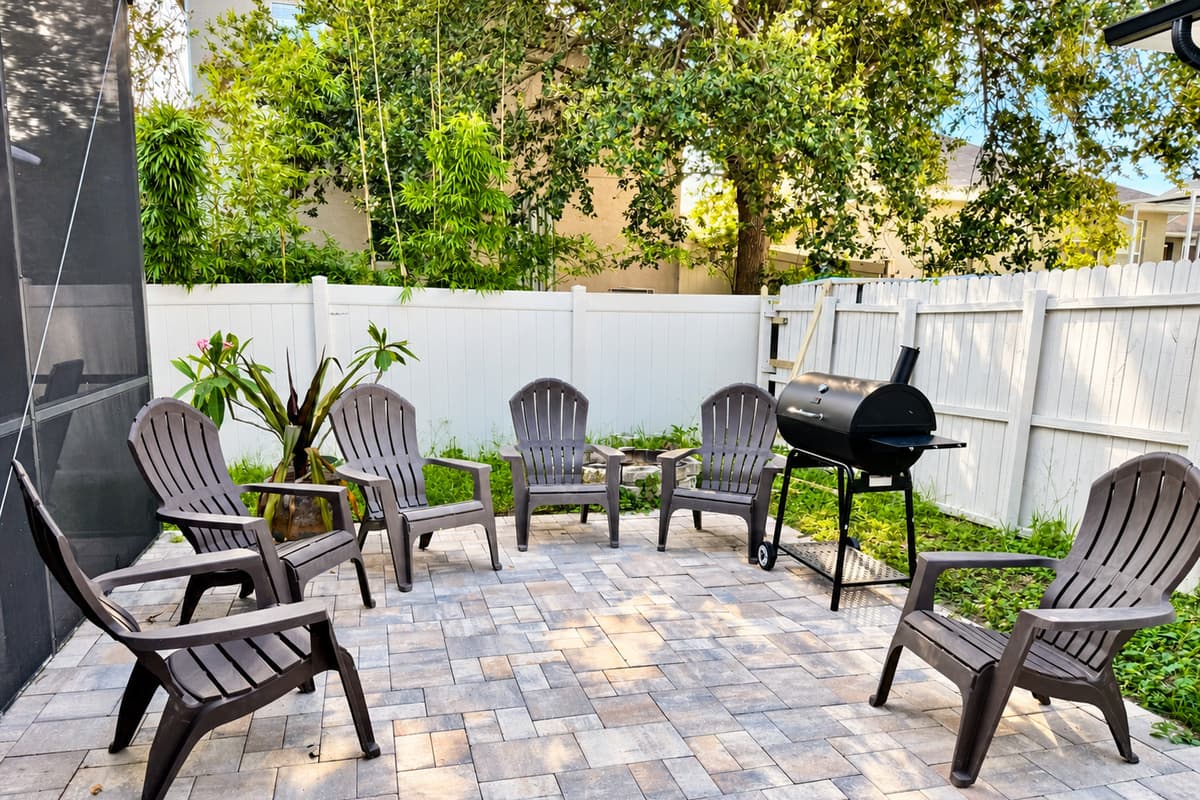 Perfect for casual cookouts, evening chats, or morning coffee in the fresh air.