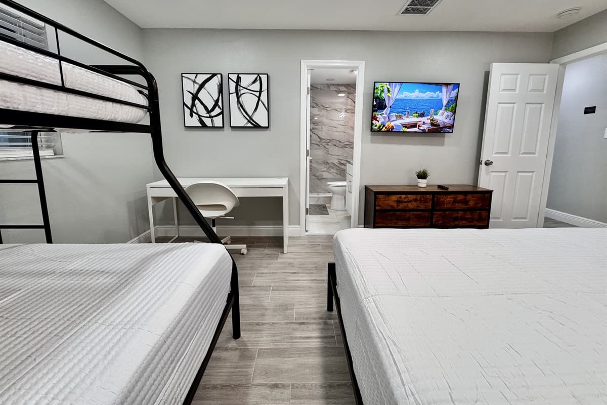 Whether you're traveling with kids, friends, or extended family, this versatile space is sure to make everyone feel at home.