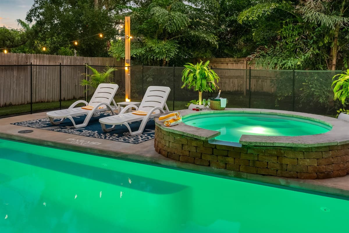 A family favorite — this inviting backyard offers a private pool, shaded areas, and room for everyone to relax and enjoy.
