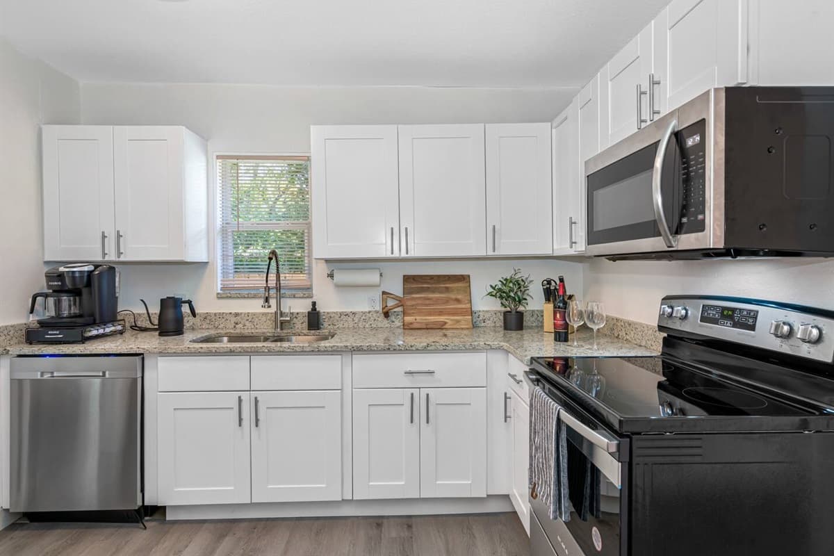 Cook great meals for the family in our fully equipped kitchen to share with family