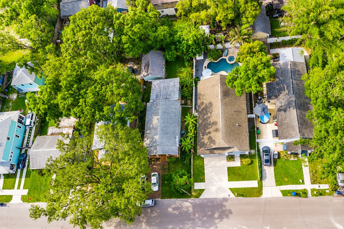 Aerial View of the Neighborhood