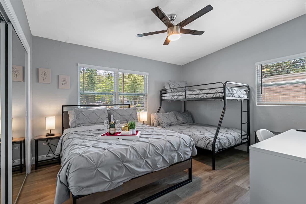 The inviting beds, with its soft linens and fluffy pillows.
