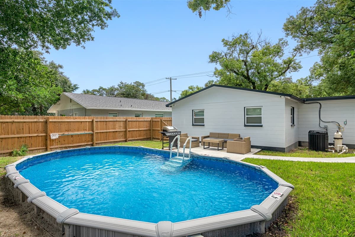 Have an amazing time during your stay while swimming in this stunning heated pool with family and friends! If you are interested in this property, send us a message!