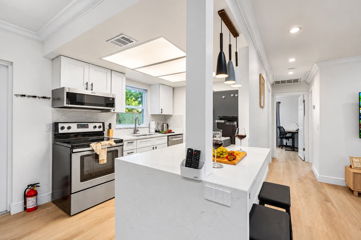 We’ve stocked this kitchen with the tools and utensils you need—just bring your favorite ingredients.