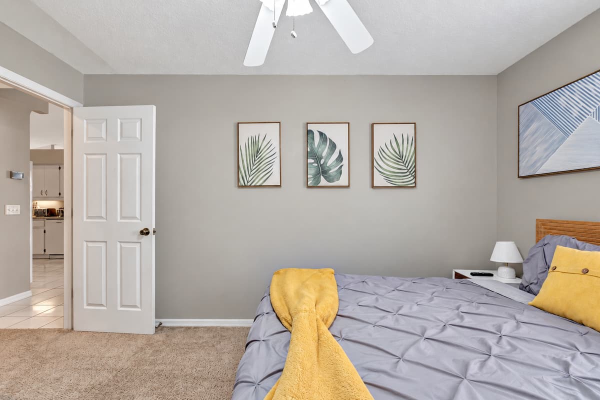 Experience a harmonious blend of style, comfort, and modern amenities in our captivating bedroom.