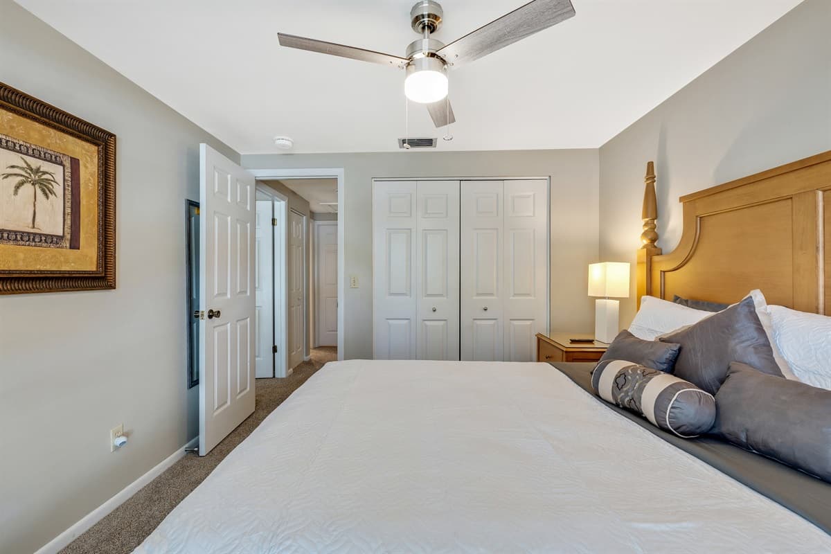 Sink into the plush mattress and let the cares of the day melt away as you drift off into a blissful slumber.