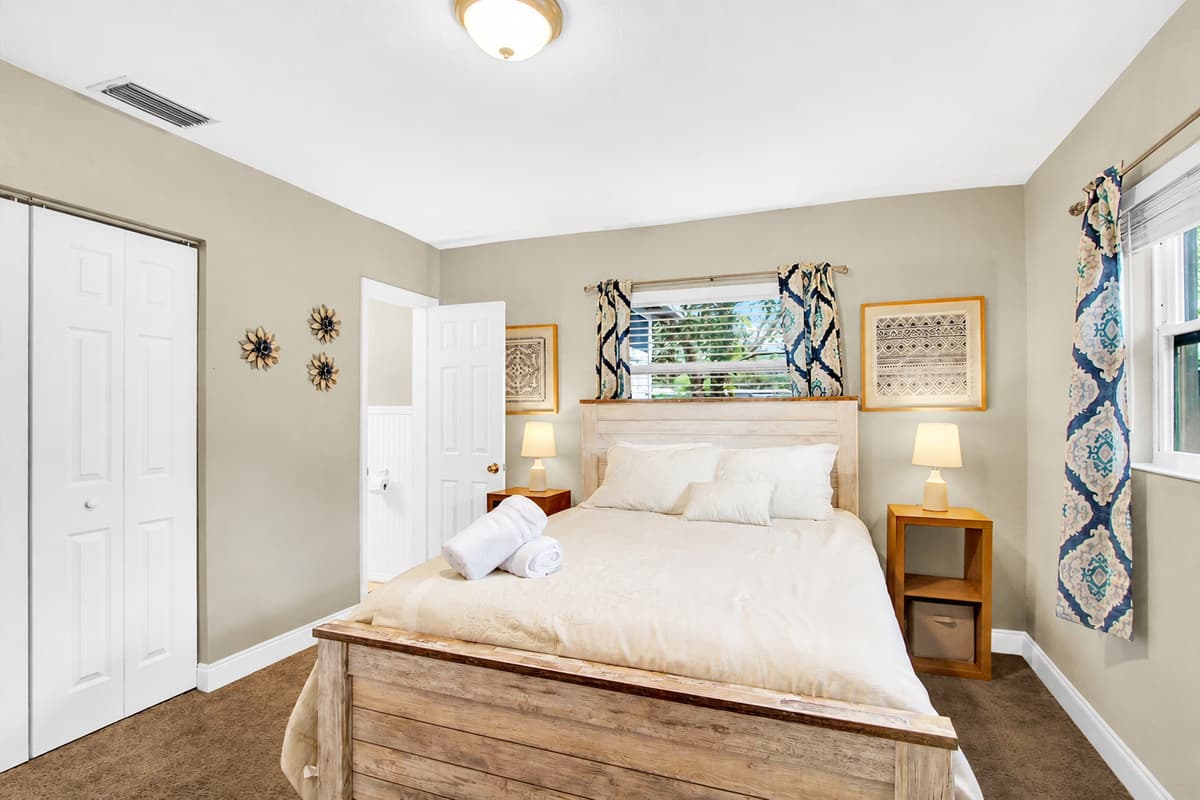 The tasteful decor adds a touch of sophistication, creating an atmosphere that balances modern elegance with cozy intimacy.