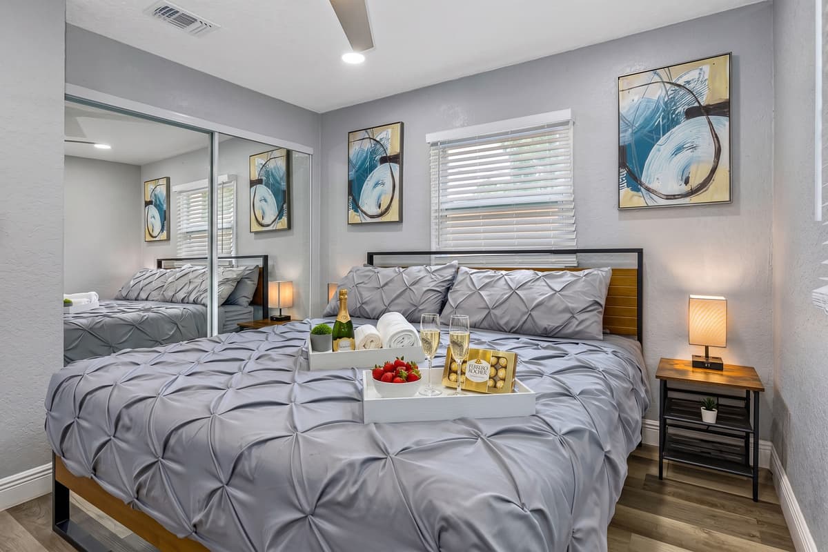 Comfortable bed to ensure you get the rest you deserve your entire stay