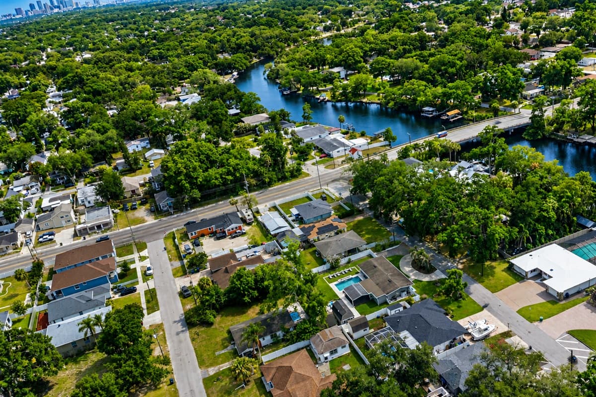 Aerial View of the Neighborhood
