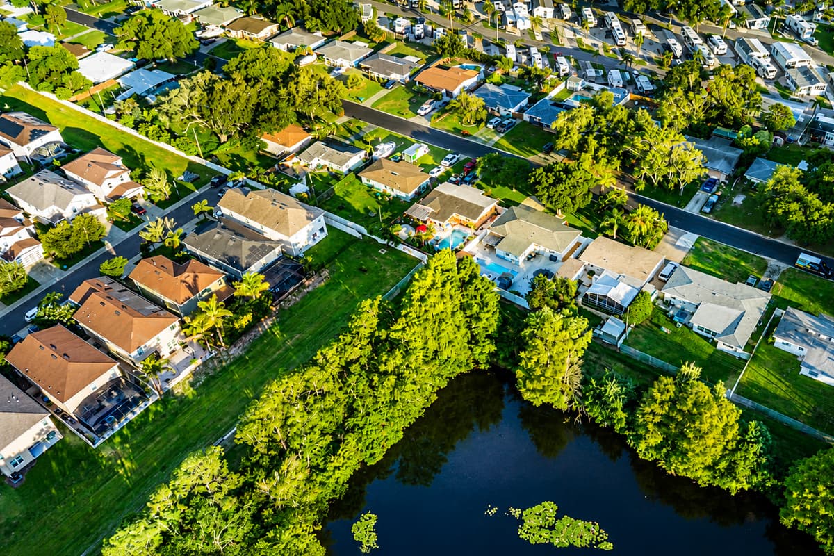 Aerial View of the Neighborhood