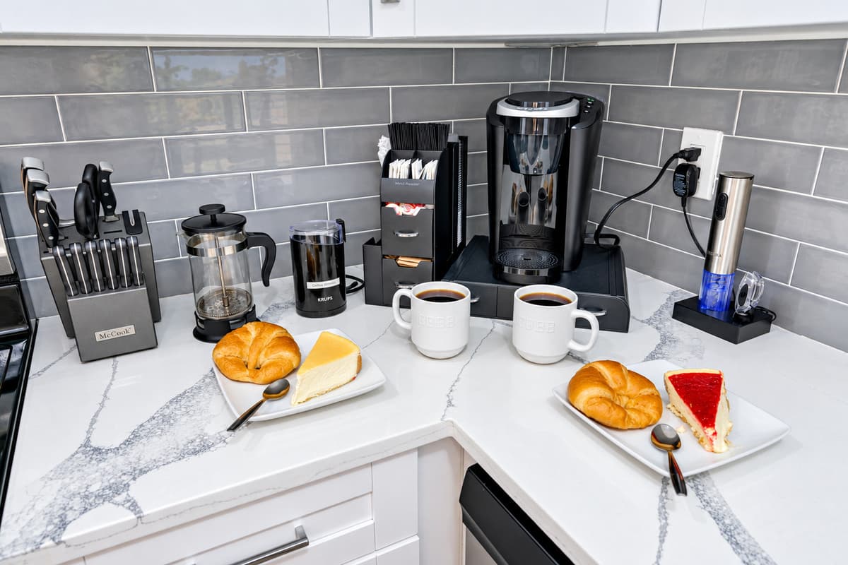 Coffee lover? Do you love to bake? Or just a foodie in general? You would love this kitchen because it has everything you would need to make good food and of course, coffee! To all the coffee lovers out there, send us a message!