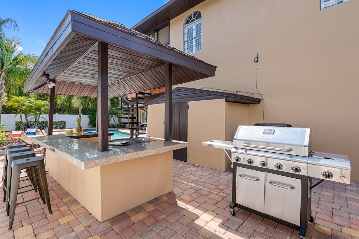 Our grilling station is the ultimate outdoor entertaining space, bringing together the best of cooking, dining, and socializing to create an unforgettable experience.