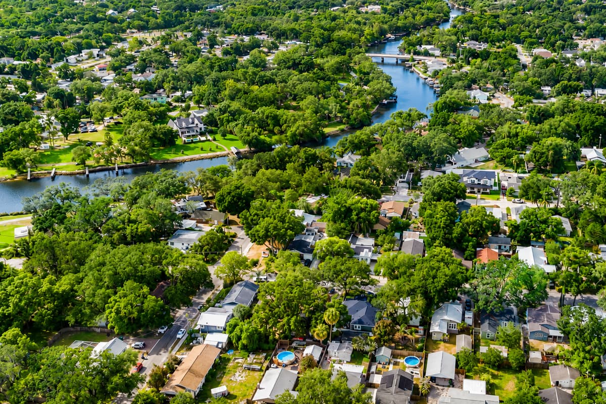 Aerial View of the Neighborhood