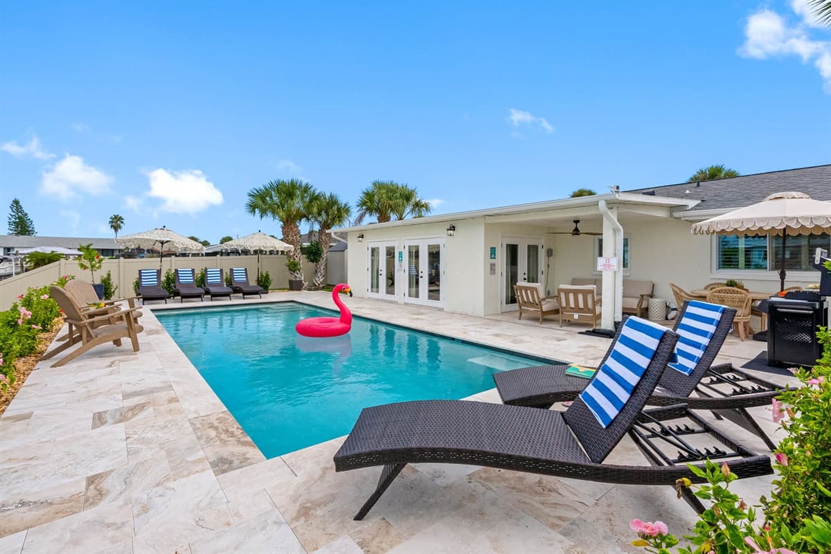 Spend your days floating under blue skies and soaking in the warm Florida rays.