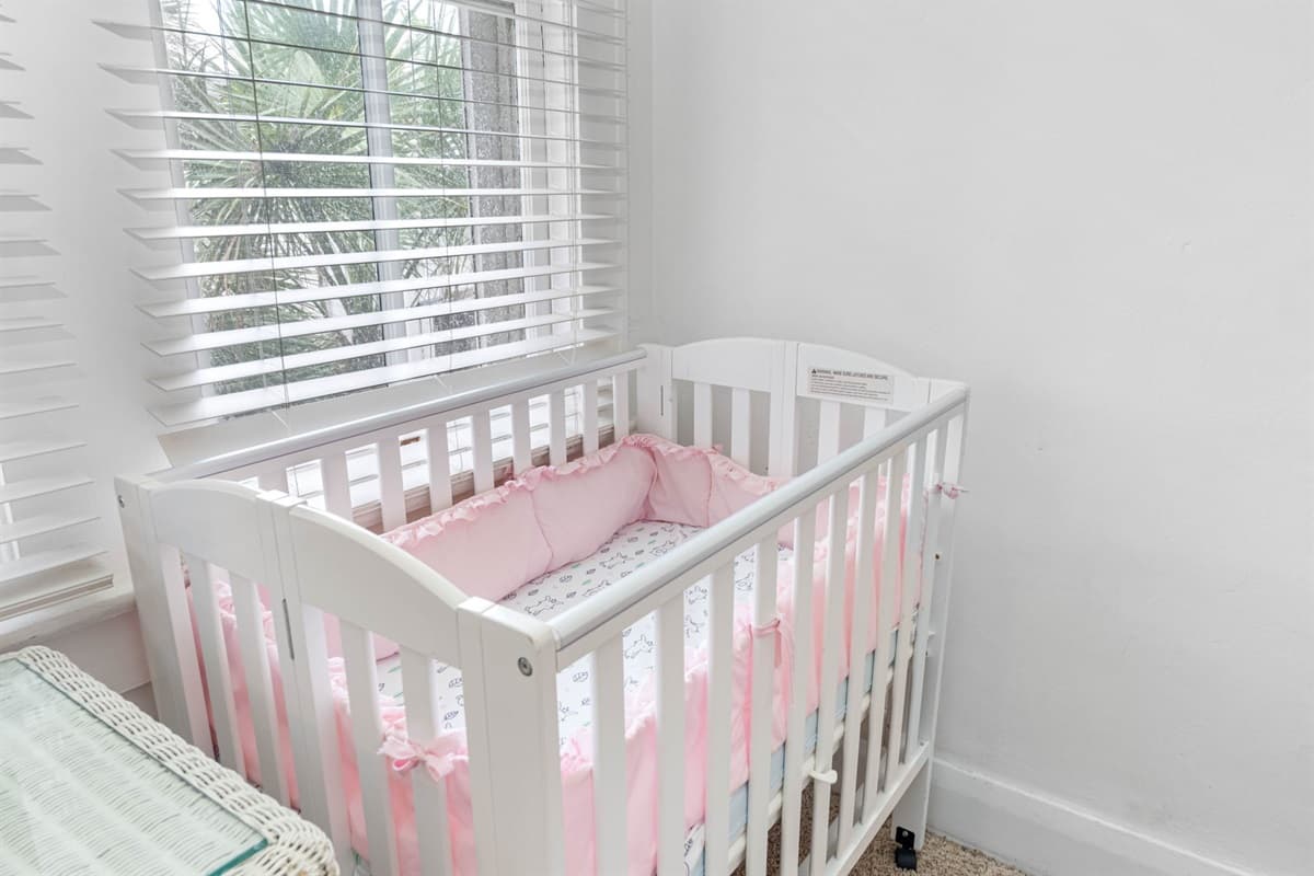 We have a baby crib available on-site, and it can be assembled upon request.