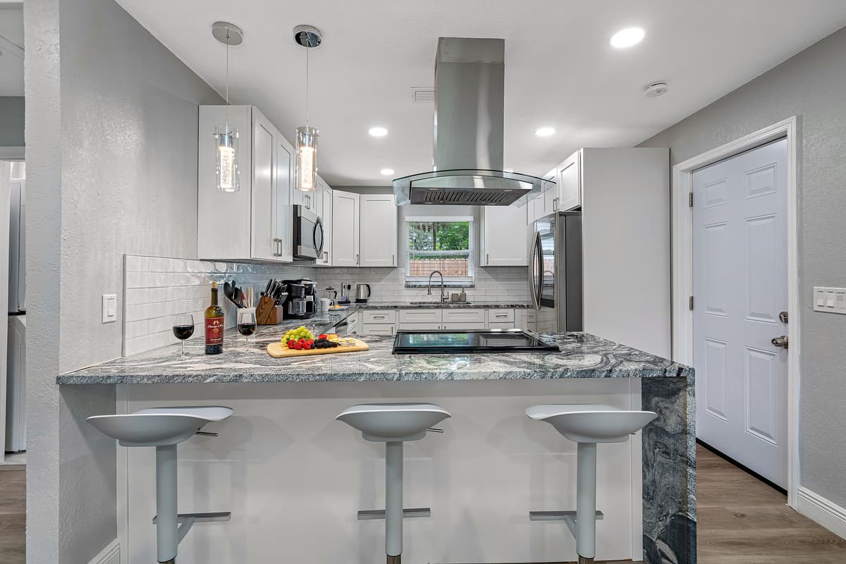 Never miss a story while getting the food ready! With our open space concept, you could bond with family and friends while making sure everyone would love the food they would eat! If you like this concept, send us a message!